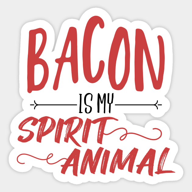 Bacon I'm Your Father Bacon and Pig Sticker by Mesyo